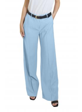 Pantalone in viscosa con bottone palazzo Options 